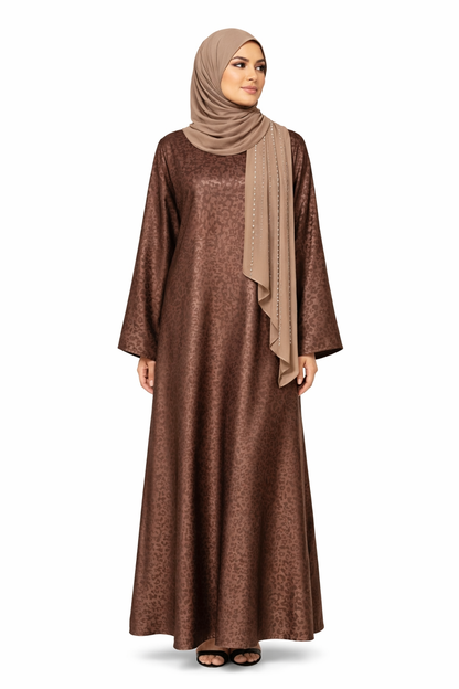 Robe à lacets dans le dos et motif élégant