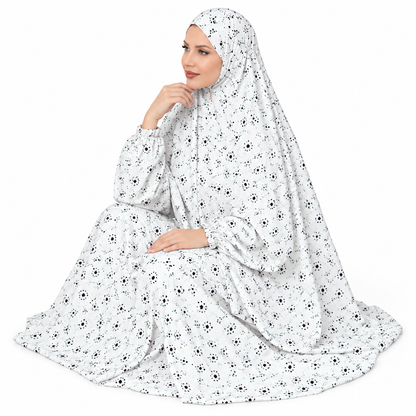 Gebetskleid - Khimar & Rock mit elastischen Bündchen