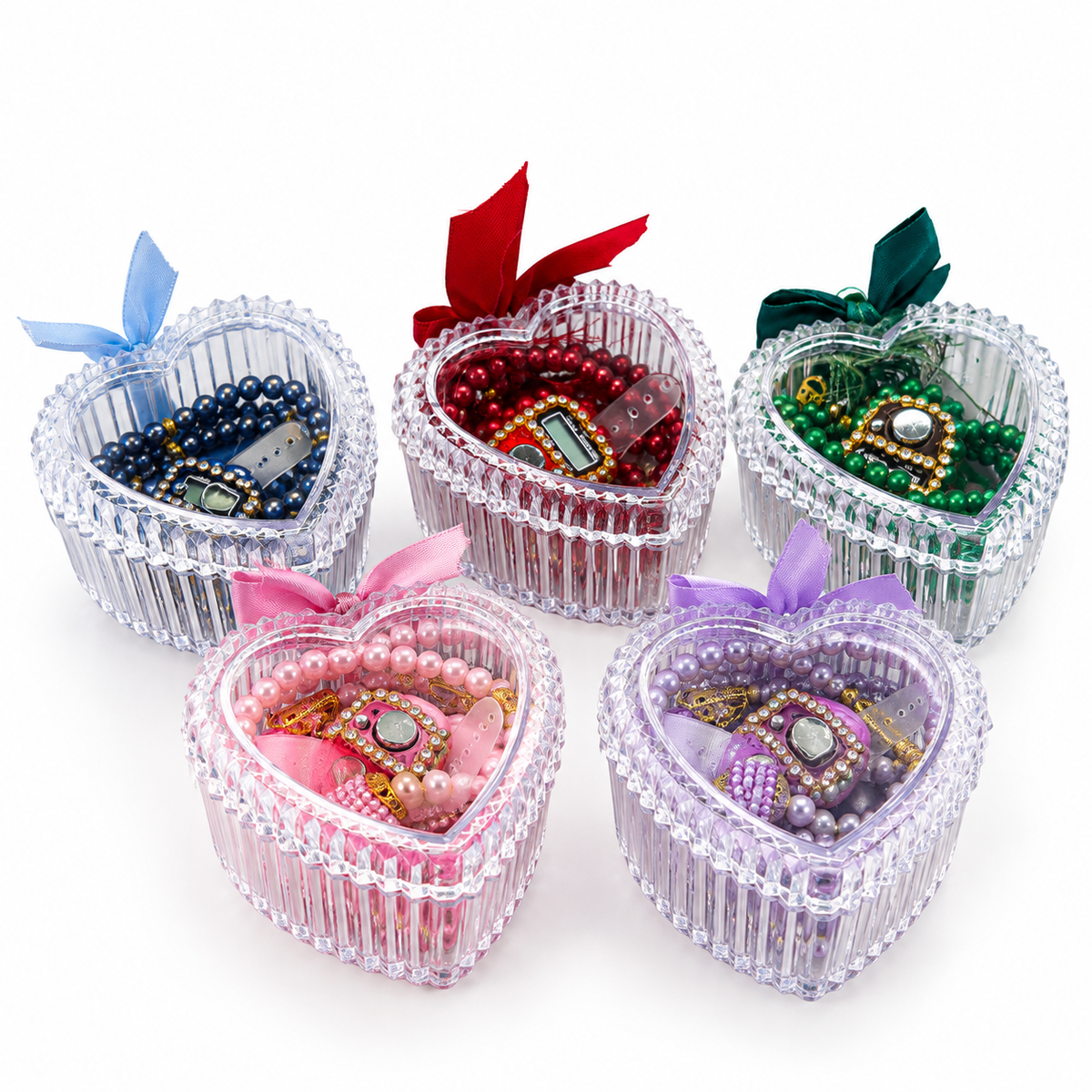 Premium Digitaler Tasbih mit Geschenkbox in Herzform