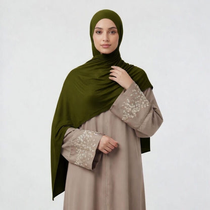 Praktischer Jersey Hijab – Ohne Nadeln | Sofort Tragbar & Bequem