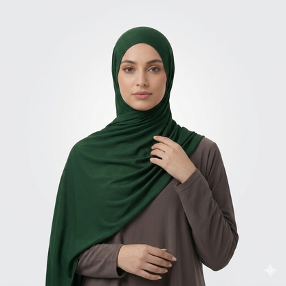 Praktischer Jersey Hijab – Ohne Nadeln | Sofort Tragbar & Bequem