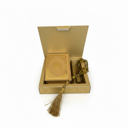 Geschenkset Quran und Tasbih Kette 99 Perlen