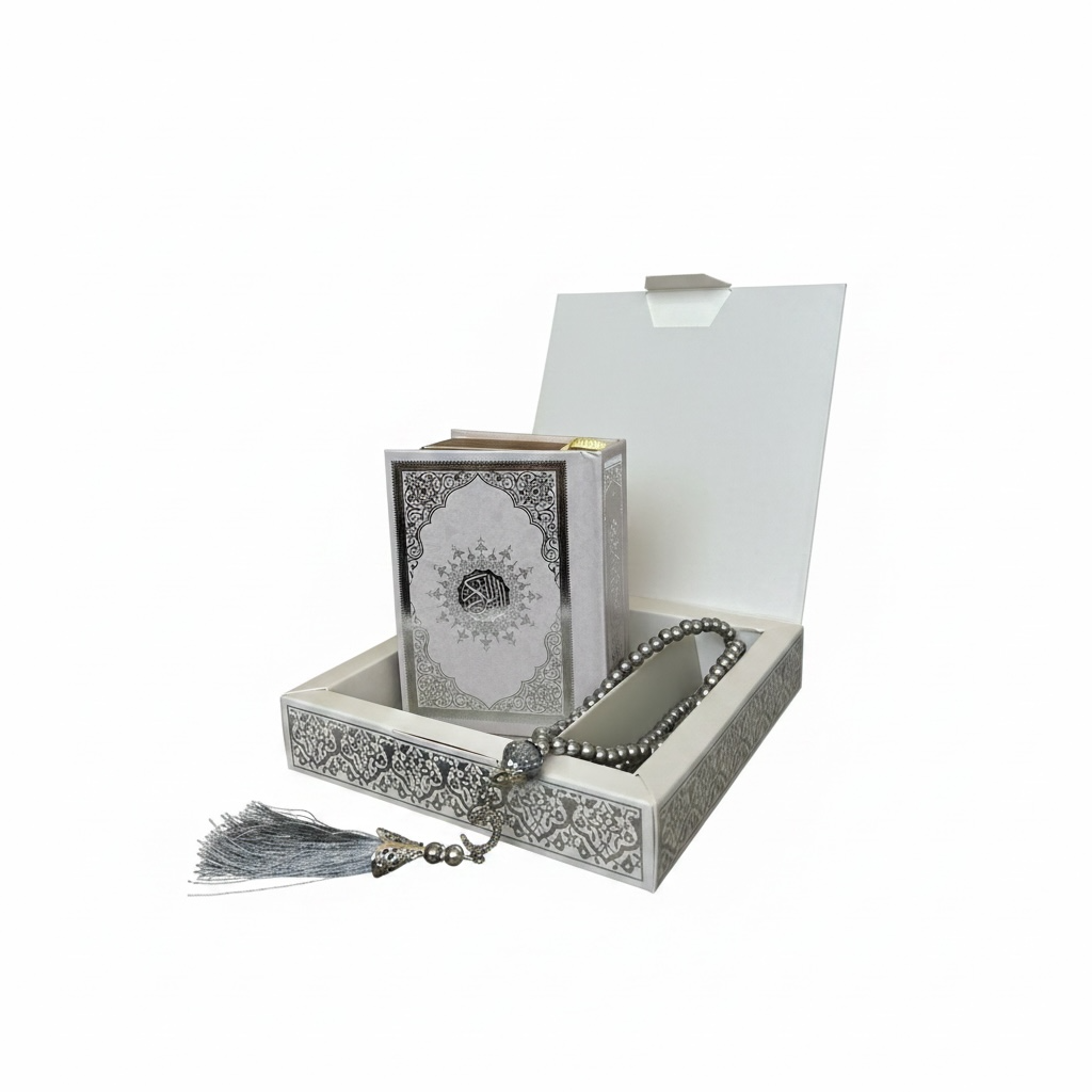 Geschenkset Quran und Tasbih Kette 99 Perlen