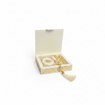 Geschenkset Quran und Tasbih Kette 99 Perlen