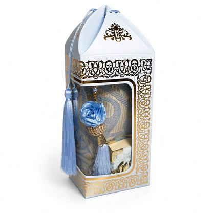 Eleganter Gebetsteppich im Geschenkset mit Koran & Tasbih