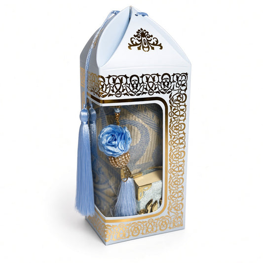 Eleganter Gebetsteppich im Geschenkset mit Koran & Tasbih