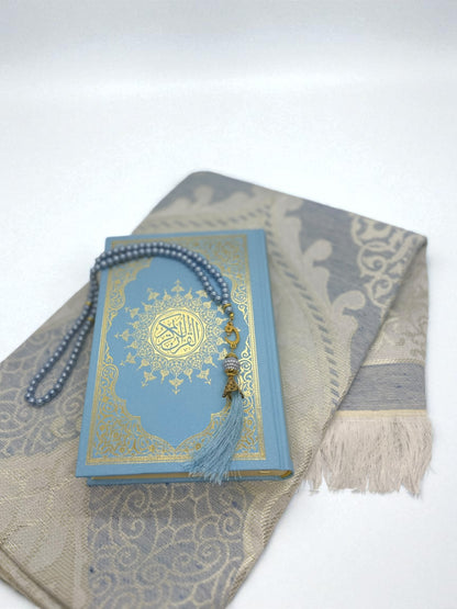 Quran Geschenkset, 3 tlg. Edler Koran - Blau