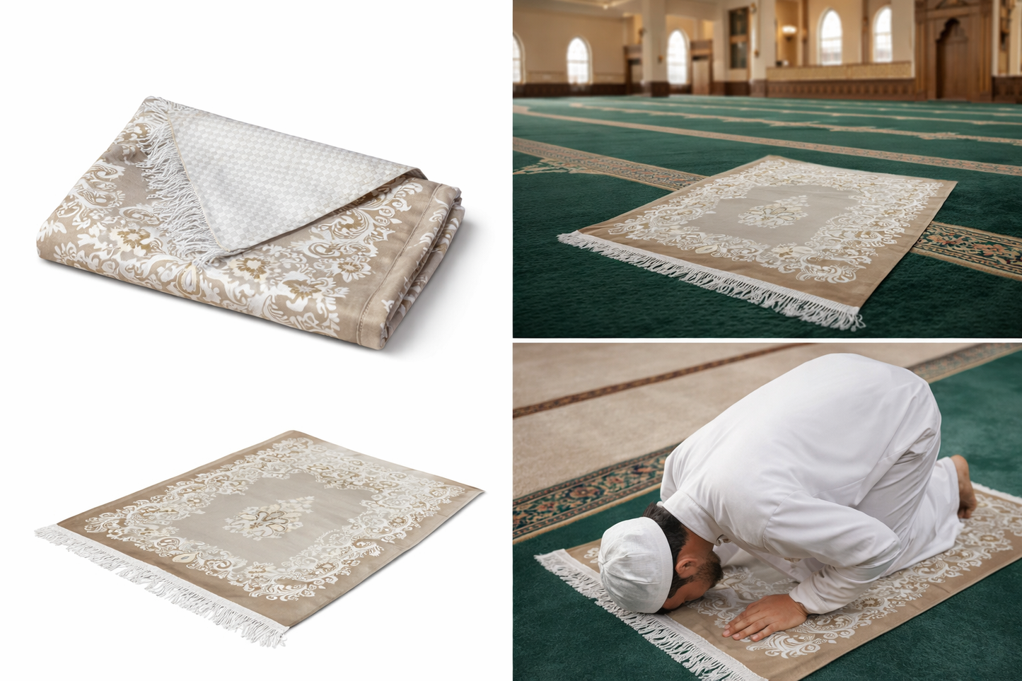 Eleganter Gebetsteppich mit Ornamentmuster