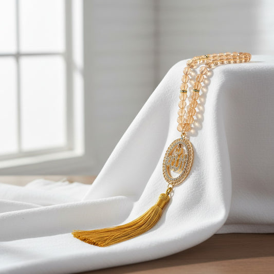 Elegant Tasbih Prayer Beads 33 – Shiny Gold