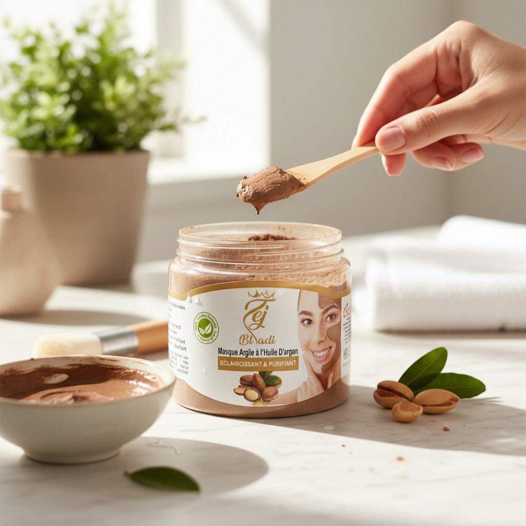 Tej Bladi – Tonerde-Maske mit Arganöl