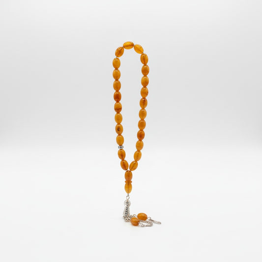 Elegant Tasbih Prayer Beads - 33 - Amber Look