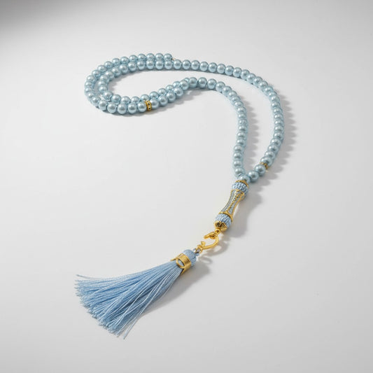 Elegant Tasbih Prayer Beads 99 – Sky Blue
