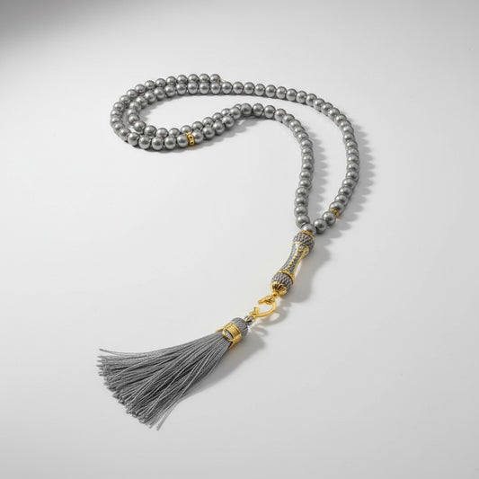 Elegant Tasbih Prayer Beads 99 - Timeless Gray