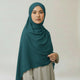 Premium Jersey Hijab mit Wellen - Petrol