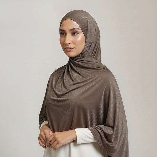 Premium Jersey Liquid Hijab - Green