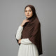 Premium Jersey Liquid Hijab - Schokobraun