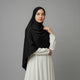 Premium Jersey Liquid Hijab - Schwarz