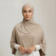 Premium Jersey Liquid Hijab - Beige