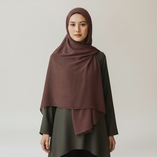 Organza Hijab - Braun